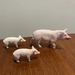 【廃盤/旧型】シュライヒ 豚 親子 セット Schleich ブタ フィギュアのサムネイル