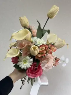 ウェディングブーケ　アーティフィシャルフラワー　造花ブーケ