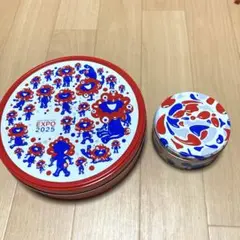 大阪万博　ミャクミャク　2025 クッキー缶　空き缶　セット　お菓子なし