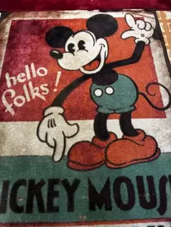 ディズニー ミッキーマウス ラグ Haunted House 入手困難 レトロ