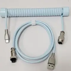 コイルケーブル ロッド付き USB-A USB-C
