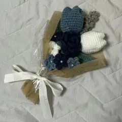 枯れない花束　毛糸の花　ハンドメイド　花束　枯れない花　プレゼント　編み物のサムネイル