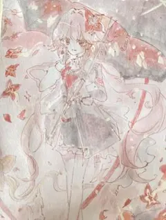長夜月 手描き ファンアート イラスト 【スタレ】