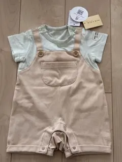 【美品】kids zoo サロペット風　ロンパース 70サイズ