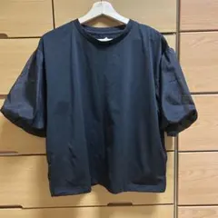 ワークマンカラーズ tシャツ　黒　ドライサイドバルーンスリーブ　XL