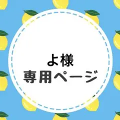 よ様専用ページ