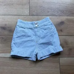 《 GU 》キッズ服 110サイズ　ストライプ ショートパンツ
