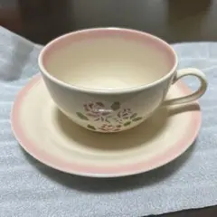 バラ柄 ティーカップとソーサー セット