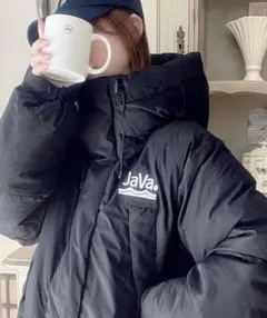 JaVa ブラック ダウンジャケット