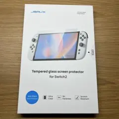 Switch 2対応 反射低減 強化ガラスフィルム　JSAUX 1枚