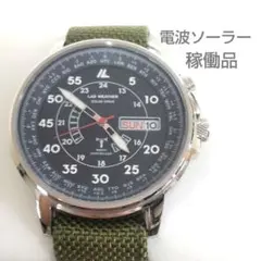 LAD WEATHER ラドウェザー　電波ソーラー時計　ベルト社外　PJ35