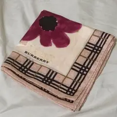 【新品未使用★BURBERRY】ハンカチ 花柄 チェック