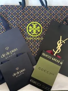 Tory Burch / YSL / Gucci / クレド/ショッパー5点