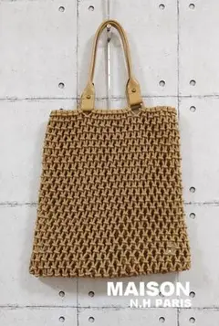 新品未使用✨MAISON N.H PARIS トートバッグ　ブラウン　ラフィア 楽天市場】MAISON N.H PARIS メゾンエヌアッシュパリ バッグ