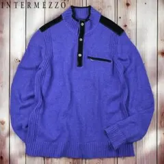 12M535◯ INTERMEZZO カシミヤ ハイネック ニット セーター Mのサムネイル