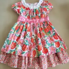 Shirley Temple フラワー柄ワンピース 120cm