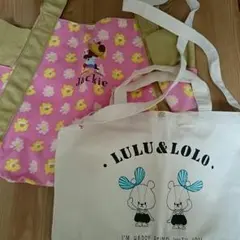 新品♥くまのがっこう&ルルロロちゃん バッグ