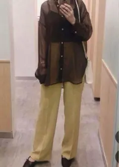 ローリーズファーム カラーストレートパンツ