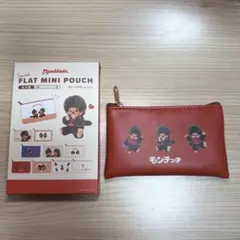 フラット ミニ ポーチ モンチッチ