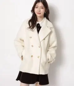 美品　リランドチュール Rirandture Pコート 2025年最新】Rirandture レディース ピーコート・ウールコートの