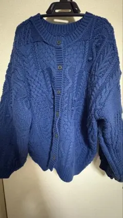 ニコ アンドアクリルニットロング長袖カーディガン