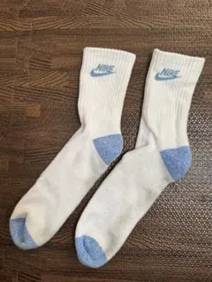 ⭐︎NIKE ナイキ　ソックス⭐︎21-23cm ⭐︎白✖️水色カラー