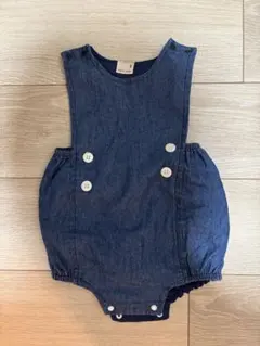 petit main デニムロンパース 80cm