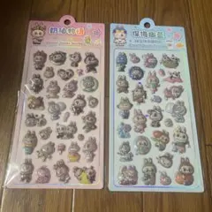 限定1セットかわいいキャラクター 3Dステッカーセット