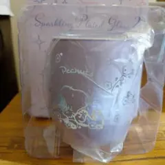 スヌーピー パープルガラス