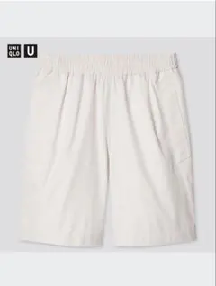 UNIQLO U イージーワイドフィットショートパンツ　アイボリーホワイト　白のサムネイル