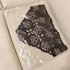 ピンクハウス フラワークロシェバブーシュカ ベージュ レース ヘア