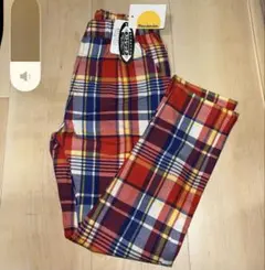Moujonjon ムージョンジョン チェック柄ストレッチパンツ マルチカラー