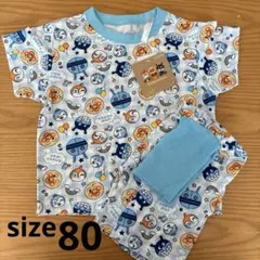 【新品未使用】アンパンマン パジャマセット 80cm 半袖　春夏