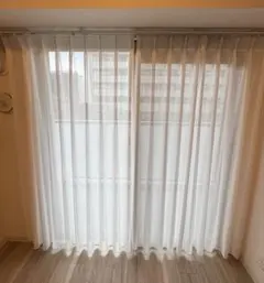 【美品】ケユカ　レースカーテン 2枚組