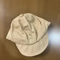 POLO ベージュ テディベア刺繍 キャップ　ベビー 46cm