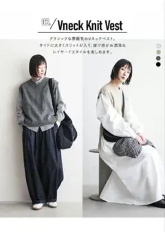 WOODY HOUSE 福袋2025 Vネックニットベスト マオメイド　フリー