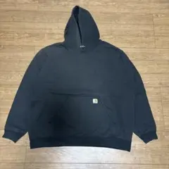 Carhartt カーハート K288 袖ロゴ スウェットパーカー 黒 2XL
