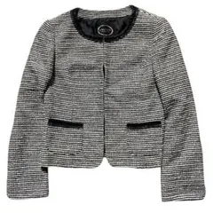 美品✨【any FAM】ノーカラーツイードジャケット オンワード樫山 (M)のサムネイル