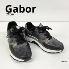 Gabor シャイニー スニーカー サイドジップ ローリングソフト 22cmのサムネイル