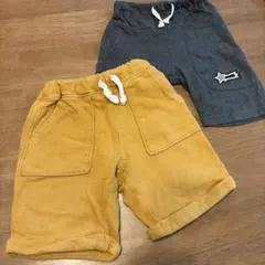ハーフパンツ 2枚セット イエロー グレー