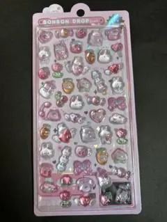 ボンボンドロップシール　クーリアオリジナルももいろボンボン