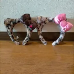 USJ キティヒョウ柄カチューシャ×2