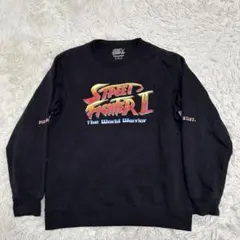GU ストリートファイター2 コラボ スウェット トレーナー 黒 Lのサムネイル