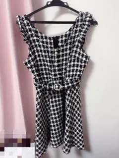 量産型 キャミワンピ ミニ丈 ツイード