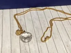 未使用美品スワロフスキーSwarovski ゴールドクリスタルネックレス本物