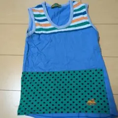 ノースリーブ・タンクトップ M 青・緑・オレンジ