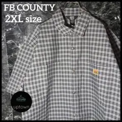 FB COUNTY 90's OG チェックシャツ グレー 2XL ②のサムネイル