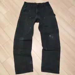 Carhartt B136BLK ブラック ダブルニー ワークパンツ W33