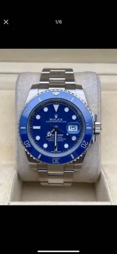 ROLEX 自動巻き 腕時計 青