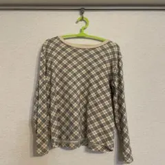 美品♡バーバリー　チェック　ロンT 110